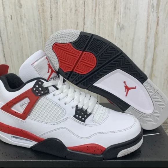 Size 8 red cement retro 4s - Picture 4 of 7